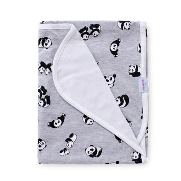 Bambusa Divpusējs pleds "Panda" 100x75cm  
