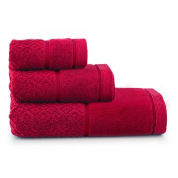 Dvielis (Ēģiptes kokvilnas) "Style" bordo sarkans