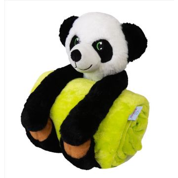 Bērnu sega 100x85cm ar rotaļlietu "Panda"