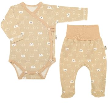 Bērnu komplektiņš no 2 daļam "Bear glamour beige"