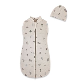 Autiņš - kokons jaundzimušajam Teddy interlock super Leaf