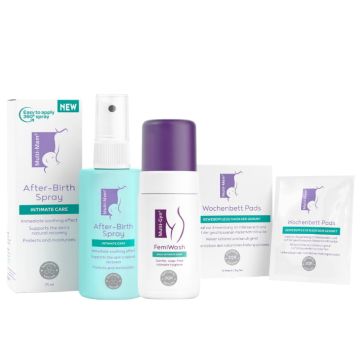 Komplekts par ārējo intīmo zonu "Atgūt viegli un ātri"/ Pēcdzemdību produkti, MULTI GYN,fEMI WASH, AFTER BIRTH SPRAY