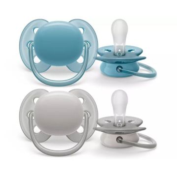 Knupīši AVENT "Ultra Soft" 6-18m 2 gab. blue