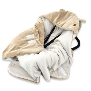Autokrēsliņa guļammaiss  "New minky beige" 