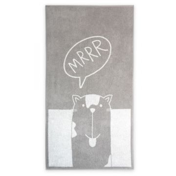 Dvielis (Ēģiptes kokvilnas)  "Mrrr" 130X70 cm 