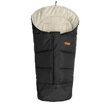 Šiltas miegmaišis - vokelis vežimėliui "Combi" Black/Beige