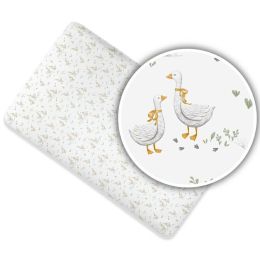 Ankras paklodė  su guma 120x60 žąsys