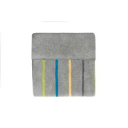 Zaffiro pledas medvilninis, 75x100, pilkas, juostelės