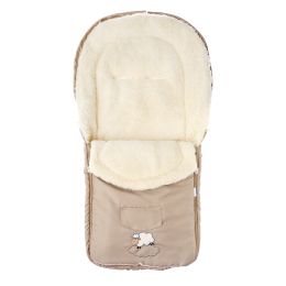 Sensillo vokelis vežimėliui, vilnonis, 95x40, kreminis, 822