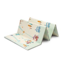 Attīstošs divpusējs rotaļu spēļupaklājs bērniem "CIRCUS" 200 x 180 cm 