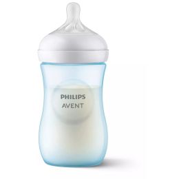 Mazuļa pudelīte AVENT Natural Resposive  ar knupīti 1m+ 260ml blue