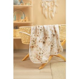 Muslino pledukas kūdikiui "Light owl" 80x100 cm