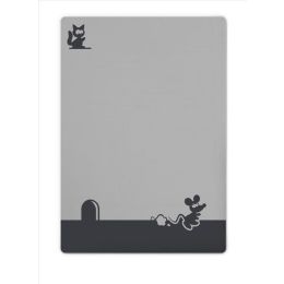 Pledas kūdikiui"Mouse" 100x75cm tamsiai pilkas