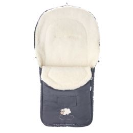 Sensillo vokelis vežimėliui, vilnonis, 95x40, pilkas, 828