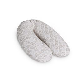 CebaBaby maitinimo pagalvė dżersej multi lapeliai rudi W-880-000-746