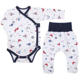 Bērnu komplektiņš no 2 daļam "Crabs navy"  I Zīdaiņu apģērbu komplekts tiešsaistē par labāku cenu / interneta veikals