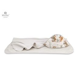 Dvielis ar kapuci "Zoo nugat" 100x100 cm