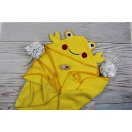 Dvielis ar kapuci  "Bear" 120x100cm brūns