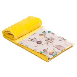 Bērnu pleds "Mouse" 100x75cm dzeltena krāsa