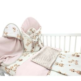 Komplekts jaundzimušajam no 6 daļām "Giraffee" dusty pink