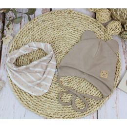 Zīdaiņu cepurīte ar šalli "Flowers" pārdošana tiešsaistē