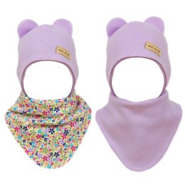 Zīdaiņu cepurīte ar šalli "Flowers" pārdošana tiešsaistē