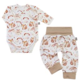 Drabužėliai kūdikiui "Galaxy beige" 2 dalių I Drabužių komplektukas kūdikiui 