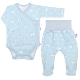 Bērnu komplektiņš no 2 daļam "Bear glamour mint"  I Zīdaiņu apģērbu komplekts tiešsaistē par labāku cenu / interneta veikals