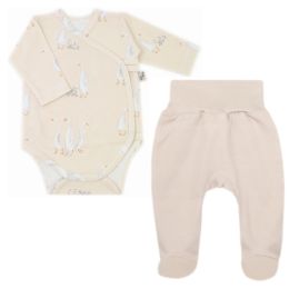 Drabužėliai kūdikiui "Galaxy beige" 2 dalių I Drabužių komplektukas kūdikiui 