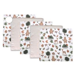 Muslīna mini autiņi komplekts "Mini" 5 gab. 38x38 cm