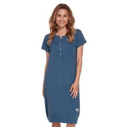 Kokvilnas naktskrekls grūtniecēm un barojošām "Night" pool blue