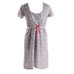 Kokvilnas naktskrekls grūtniecēm un barojošām "Girly things"