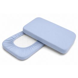 Bērnu palags ar gumiju  "Melange " blue 50x82