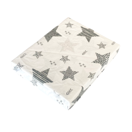 Bērnu palags ar gumiju "Galaxy white" 120x60 