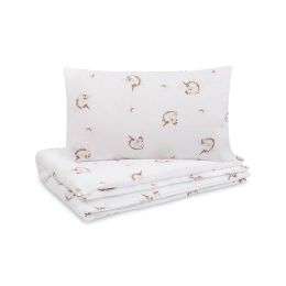Gultas veļa bērniem 135x100 "Unicorn beige"