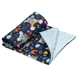 Bērnu pleds 100x75cm "Koala in Love" zils 