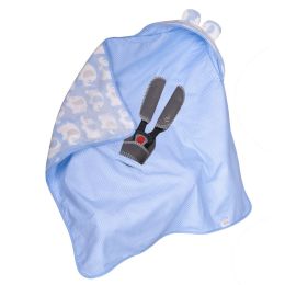 Autokrēsliņa guļammaiss "Elephants & Dots" 80x80 cm zils 