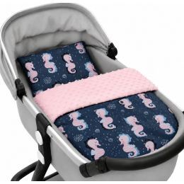 Bērnu gultas veļa ratiem "Seahorse Emily"