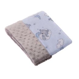 Pledas kūdikiui "Cute Teddy" 100x75cm  pilkos spalvos
