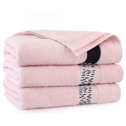 Dvielis (Ēģiptes kokvilnas) "Mufasa" 130X70 cm rozā