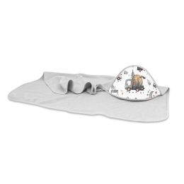 Dvielis ar kapuci "Zoo nugat" 100x100 cm