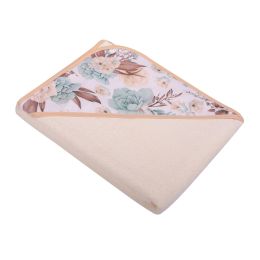 Rankšluostis kūdikiui "Panda" su gobtuvu 100X100 cm