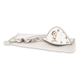 Dvielis ar kapuci "Zoo nugat" 100x100 cm