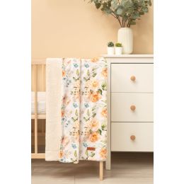 Pledas kūdikiui "Silky" 100x80 cm su Peony raštu