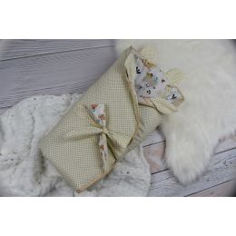 Konverts - paklājs jaundzimušajiem 2in1 "Best friends" diametrs 88 cm