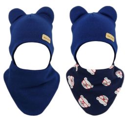 Zīdaiņu cepurīte ar šalli "Navy teddy" pārdošana tiešsaistē
