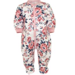 Zīdaiņu kokvilnas rāpulītis ar piedurknēm 