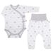 Bērnu komplektiņš no 2 daļam "Bear glamour grey" balts 