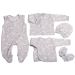 Bērnu komplektiņš no 5 daļam "Gentle story" pelēks 